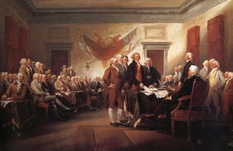 John Trumbull The Declaration of Independence 4 july 1776 oil painting picture